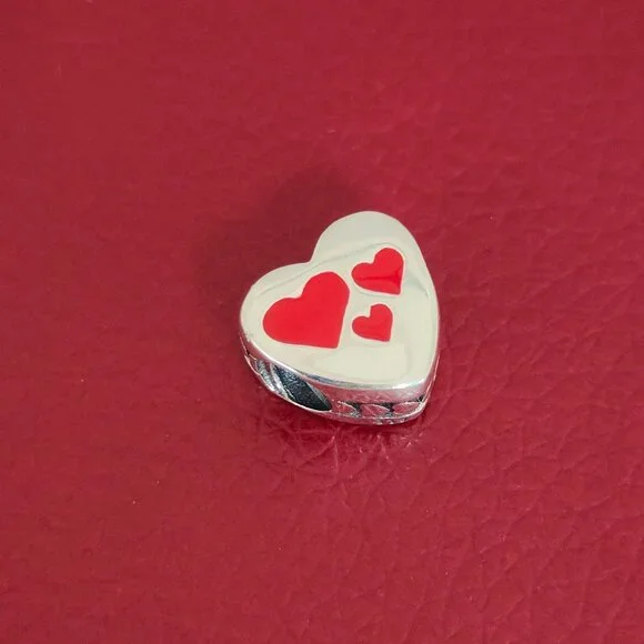 Pandora Bless Your Heart Charm Bead Bracelet Pendant S925 Silver with box - Picture 3 of 7